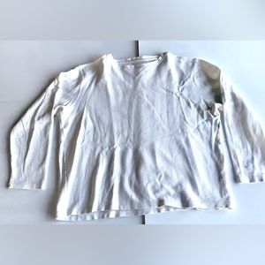 R&R 100% Cotton women size L ( by measurement) White Worn with love